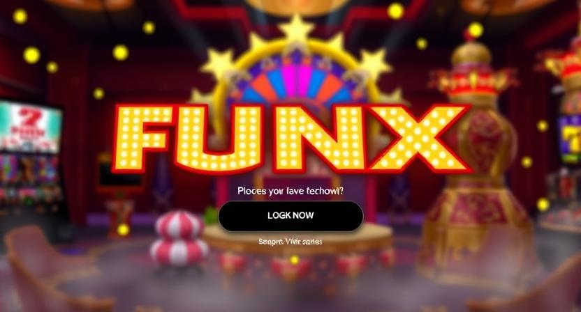 Clean and intuitive FUNX login interface